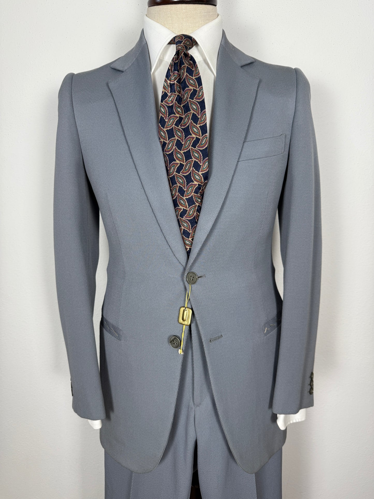 Completo anni ‘60/‘70 in twill a costa spessa carta da zucchero (NOS) - tg. 44