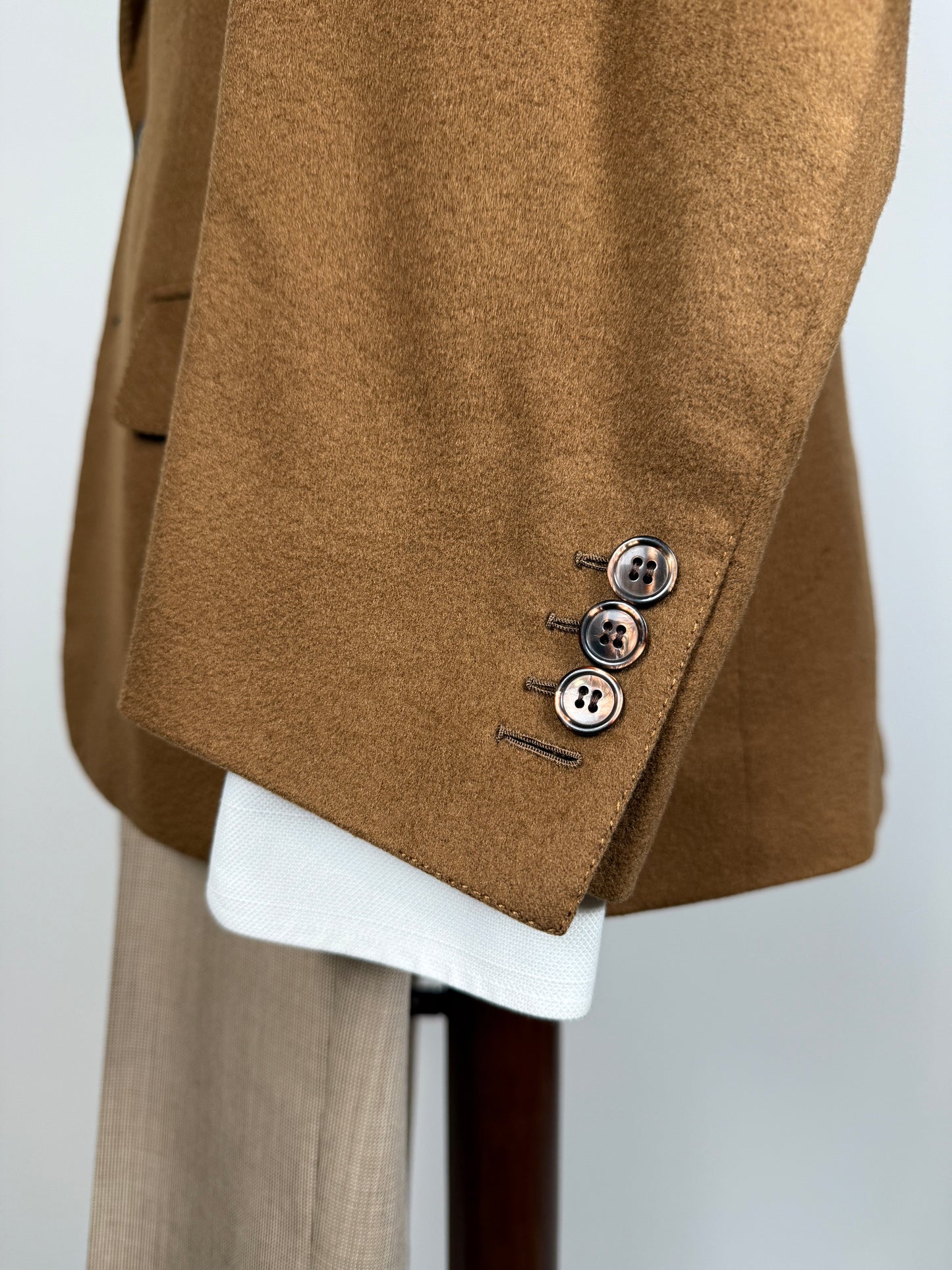 Giacca sartoriale in panno 100% cashmere Loro Piana - tg. 52/54 corta