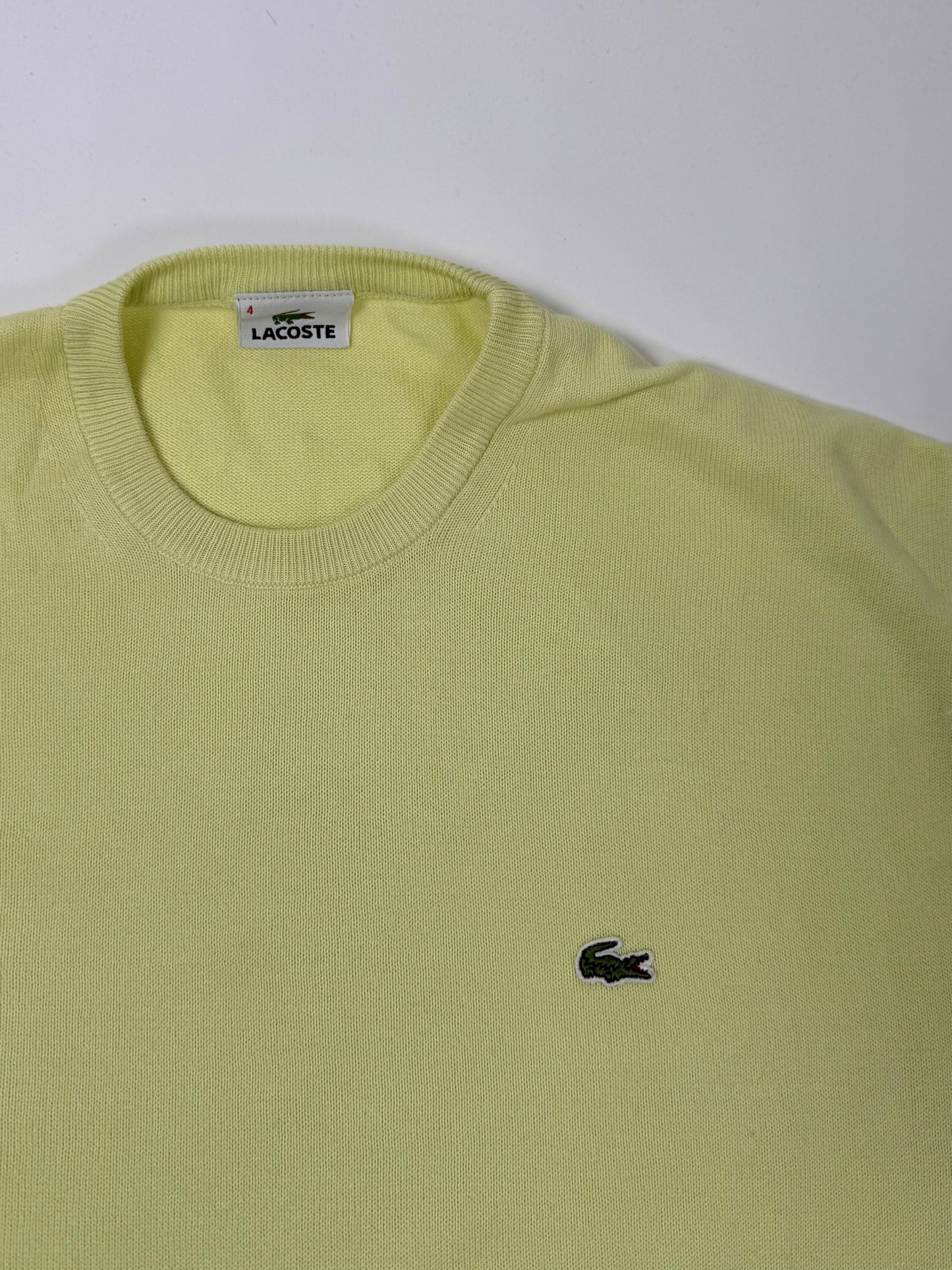 Pullover Lacoste giallo 100% cotone - M