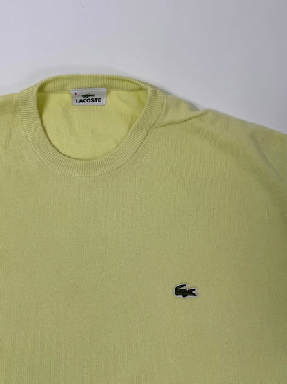 Pullover Lacoste giallo 100% cotone - M