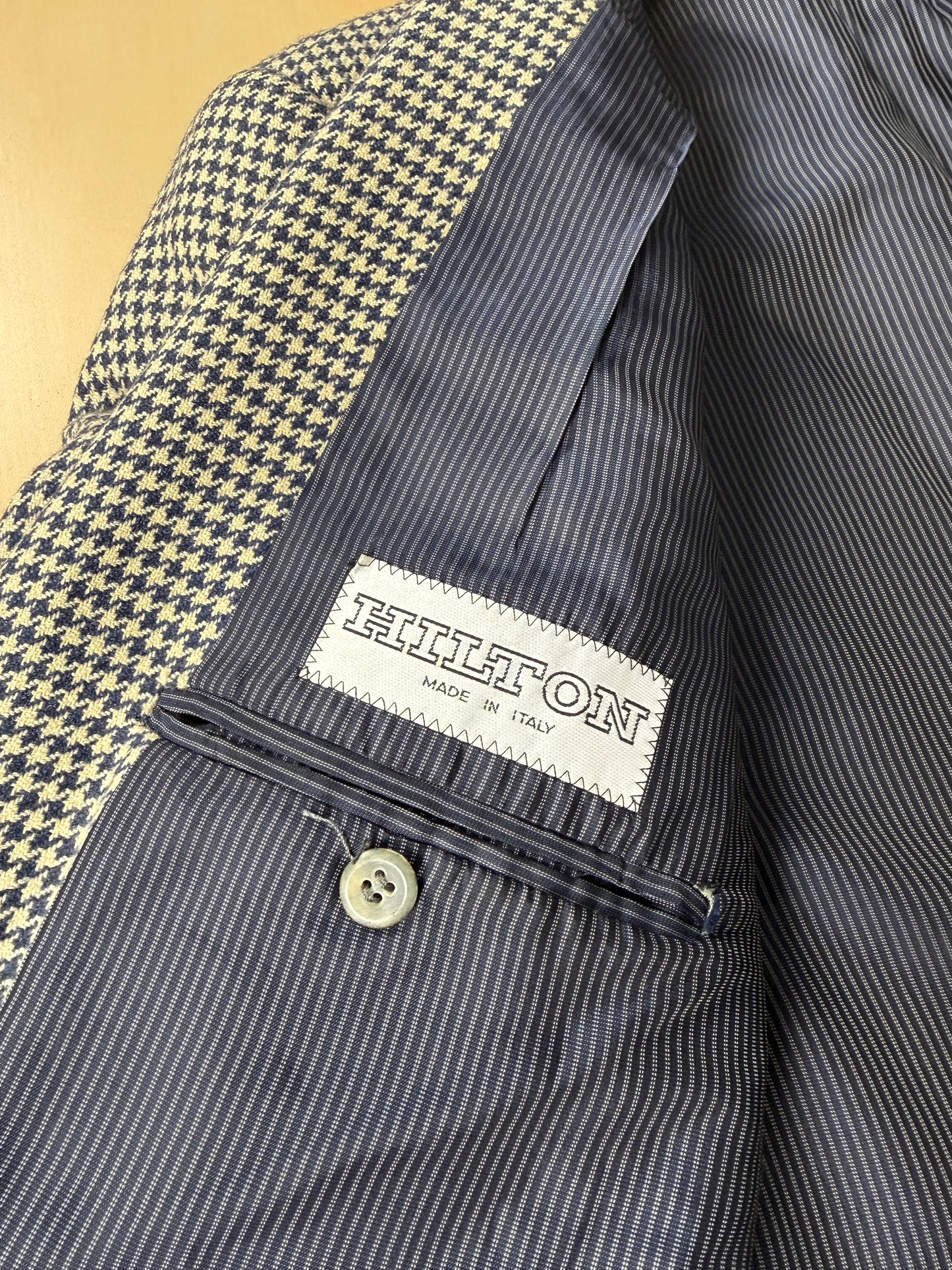 Giacca Hilton anni ‘80 100% cashmere pied-de-poule - tg. 50