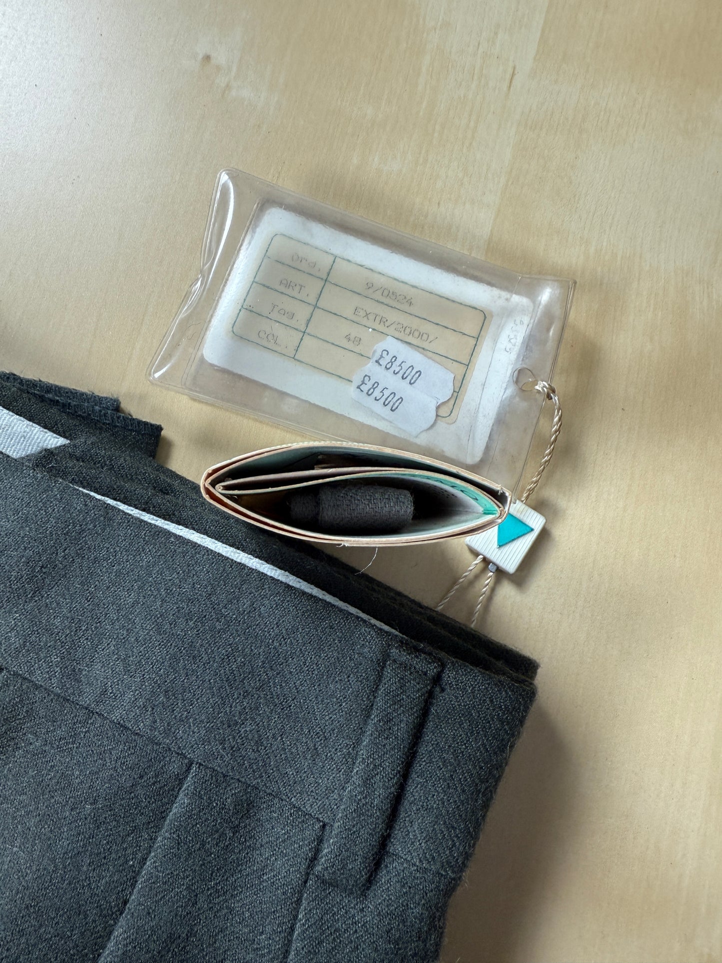 Pantaloni anni ‘70/‘80 in flanella verde scuro (NOS) - tg. 48