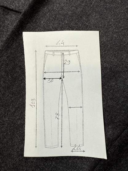 Pantaloni Burberrys flanella antracite - tg. 50