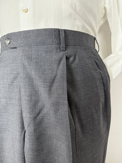 Pantalone anni '90 fresco lana antracite (NOS) - tg. 54