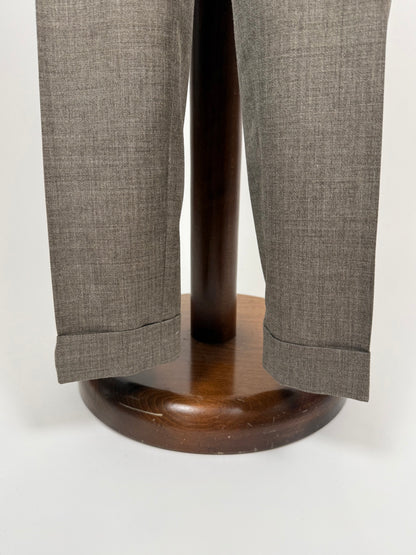 Pantaloni fresco lana marrone tabacco (NOS) - tg. 46