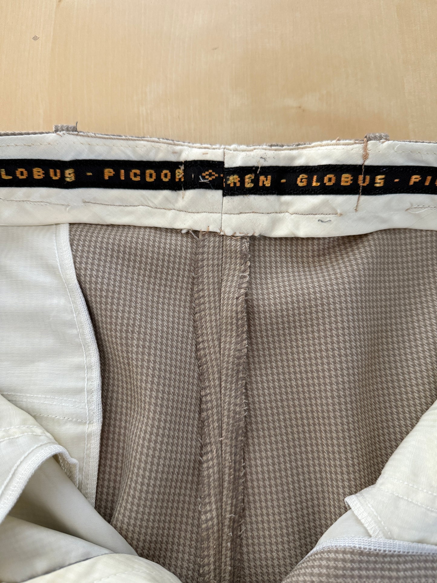 Pantaloni flanella pettinata pied-de-poule - tg. 48