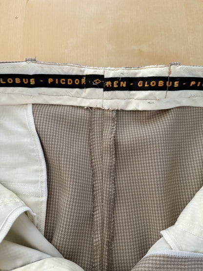 Pantaloni flanella pettinata pied-de-poule - tg. 48