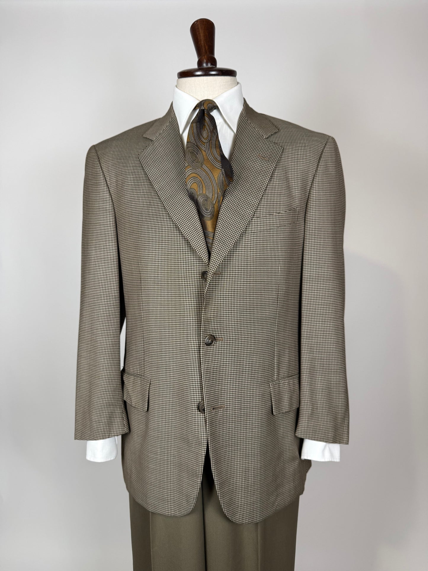 Giacca Corneliani flanella pettinata quadri - tg. 48