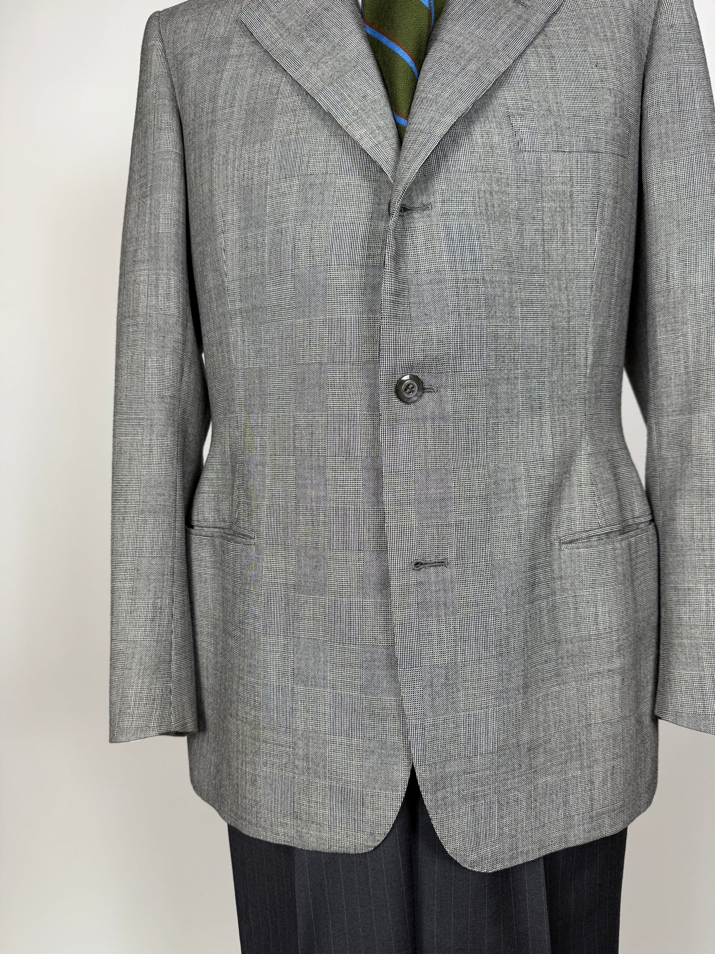 Giacca sartoriale anni ‘50/‘60 principe di Galles - tg. 48/50