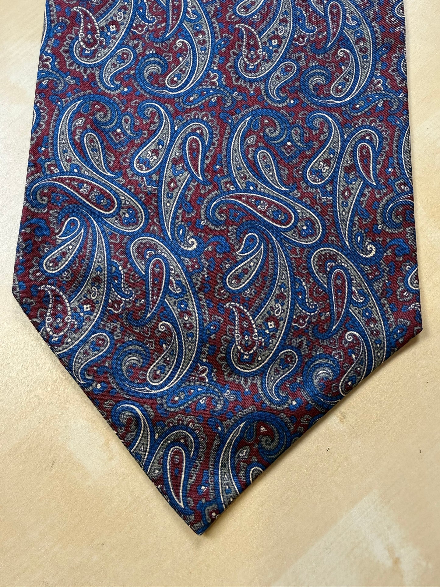 Ascot paisley rosso e blu