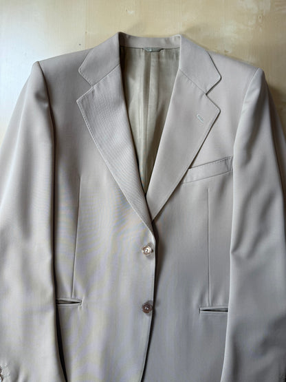 Completo anni ‘70 twill pettinato beige - tg. 46/48