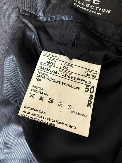 Giacca + panciotto Corneliani lana pettinata blu - tg. 50