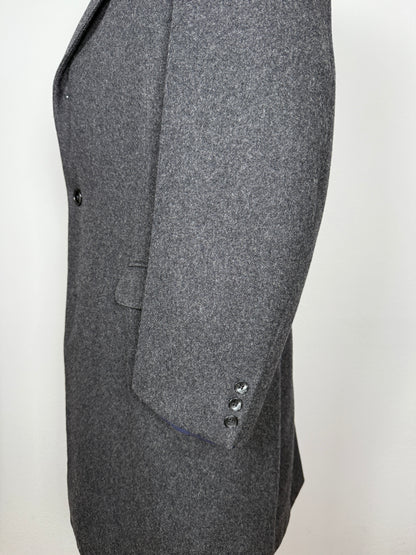 Cappotto anni ‘60 in panno di lana antracite - tg. 50-54