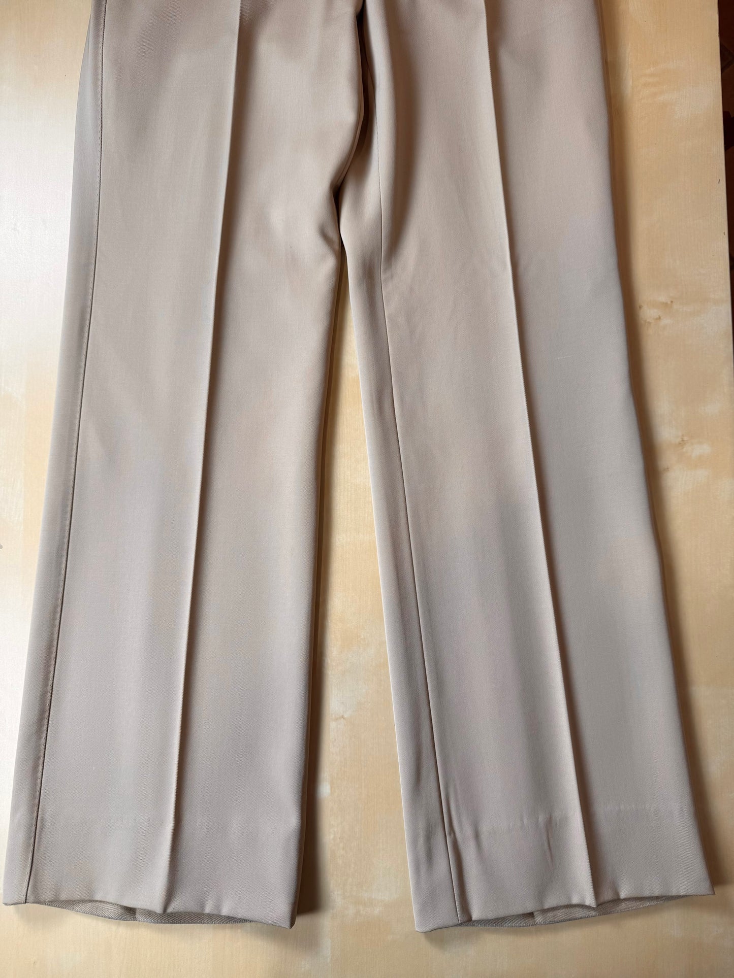 Completo anni ‘70 twill pettinato beige - tg. 46/48