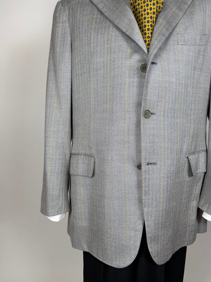 Giacca Isaia seta e lana herringbone - tg. 52