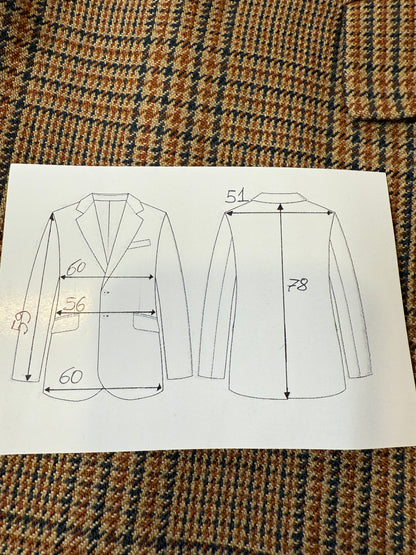 Giacca Yves Saint Laurent anni '80/'90 principe di Galles senape - tg. 54