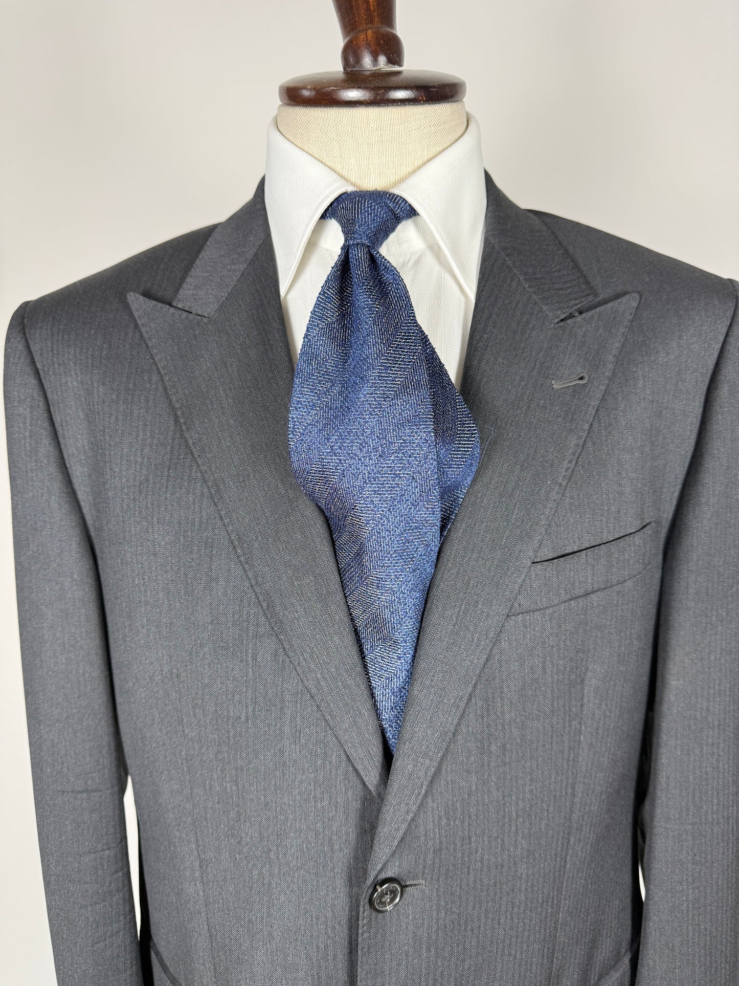 Giacca Valentino lana pettinata grigio spigato - tg. 52