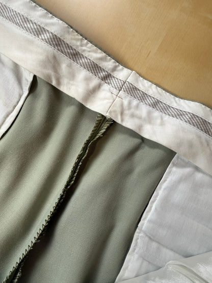 Pantaloni fresco lana verde menta anni '80 (NOS) - tg. 50