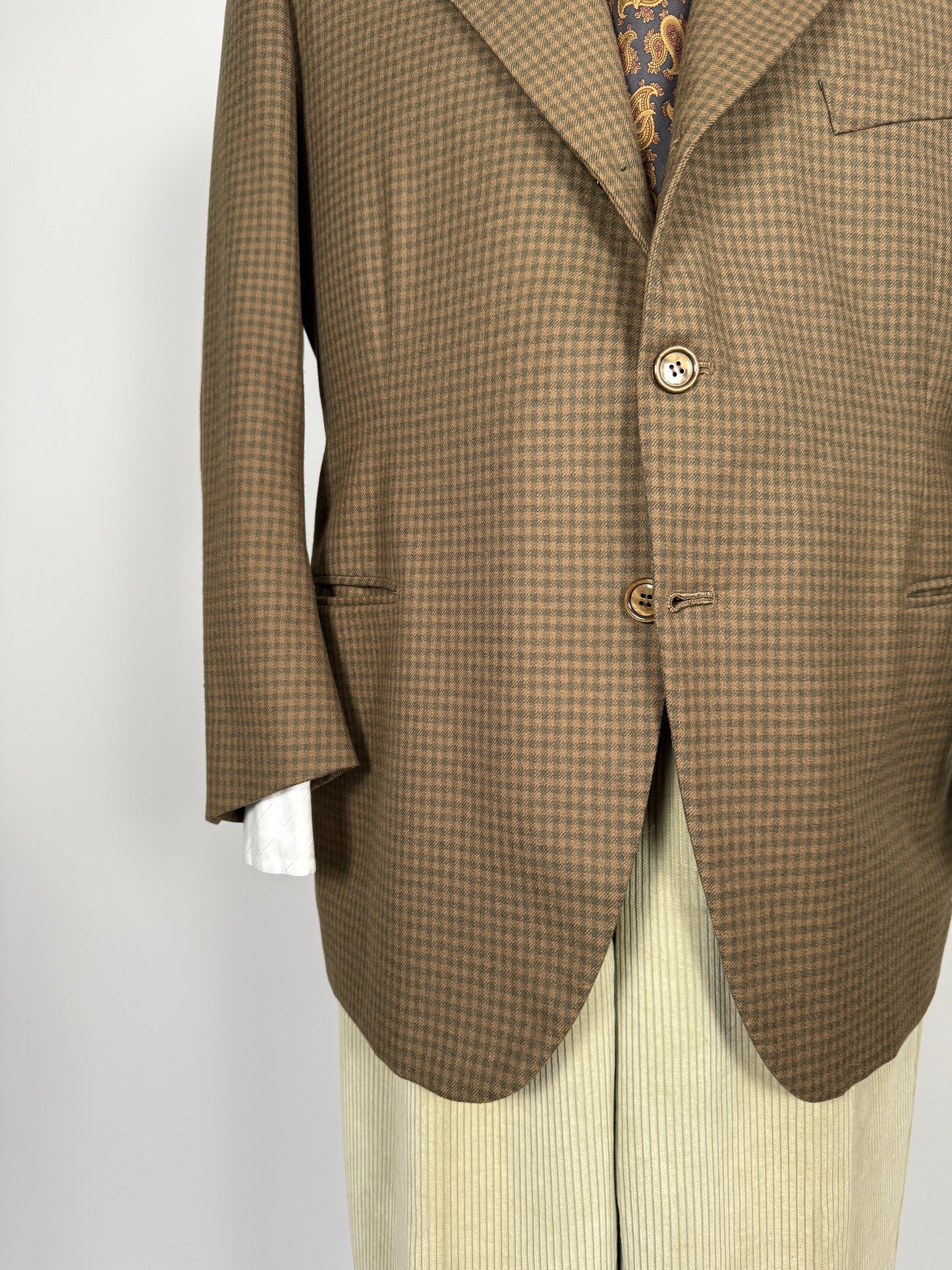 Giacca sartoriale anni ‘50 check - tg. 52 corta