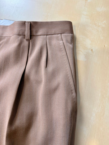 Completo Corneliani anni ‘70 lana pettinata marrone - tg. 48
