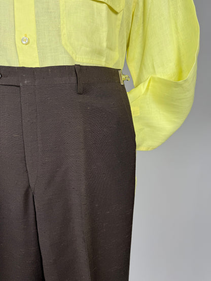 Pantaloni misto lino anni '70 (NOS) - tg.  44/46