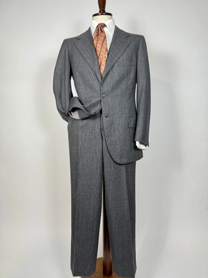 Completo sartoriale flanella grigia anni ‘60/‘70 - tg. 50