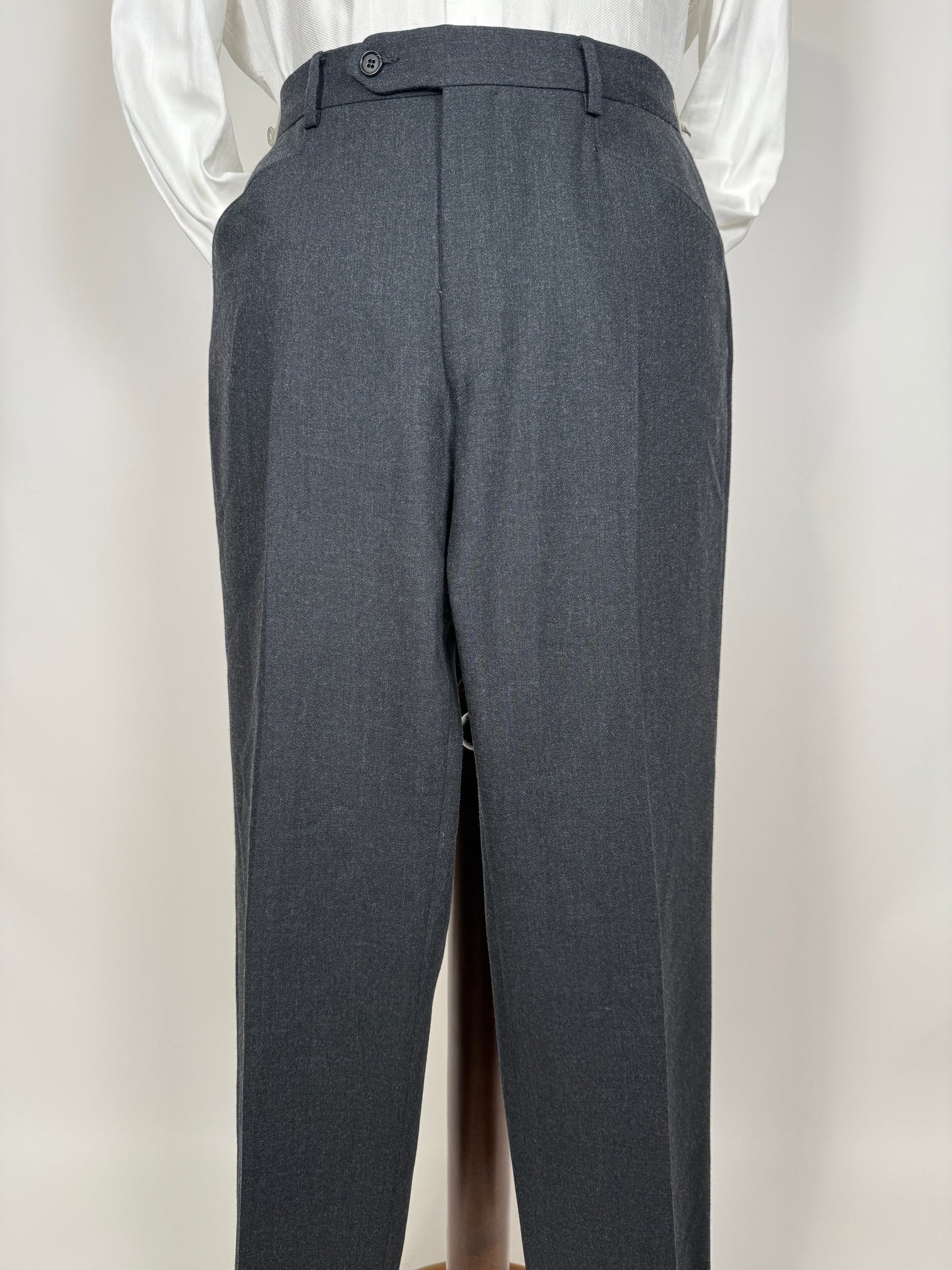 Completo Missoni anni ‘90 in flanella grigio antracite - tg. 48/50