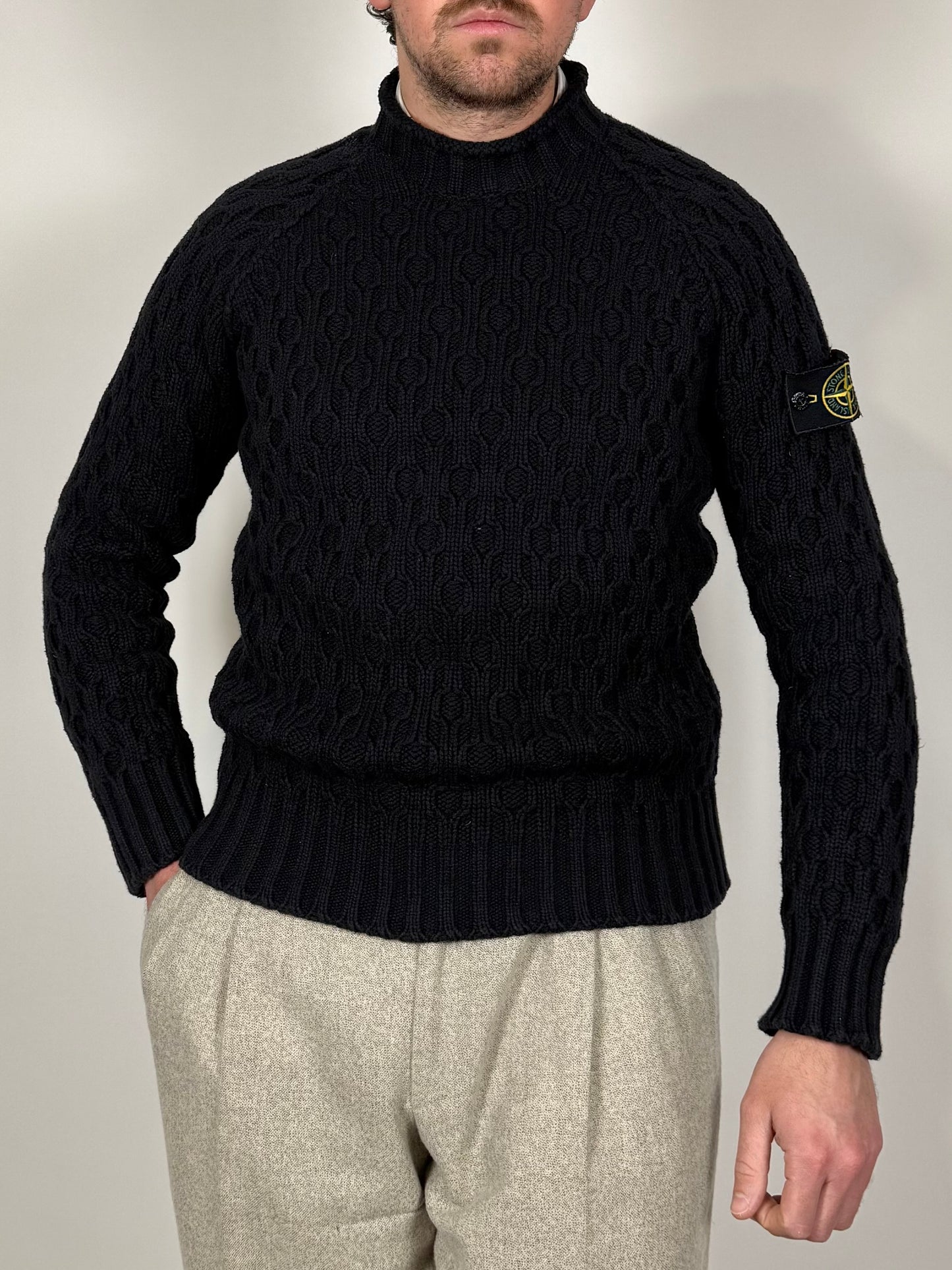 Maglione Stone Island cotone nido d’ape - S/M