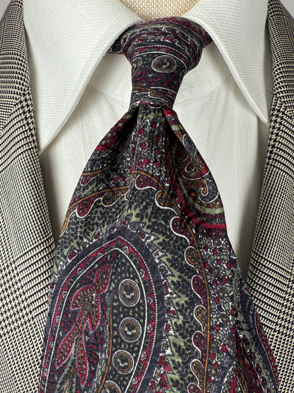 Cravatta anni ‘80 paisley jacquard