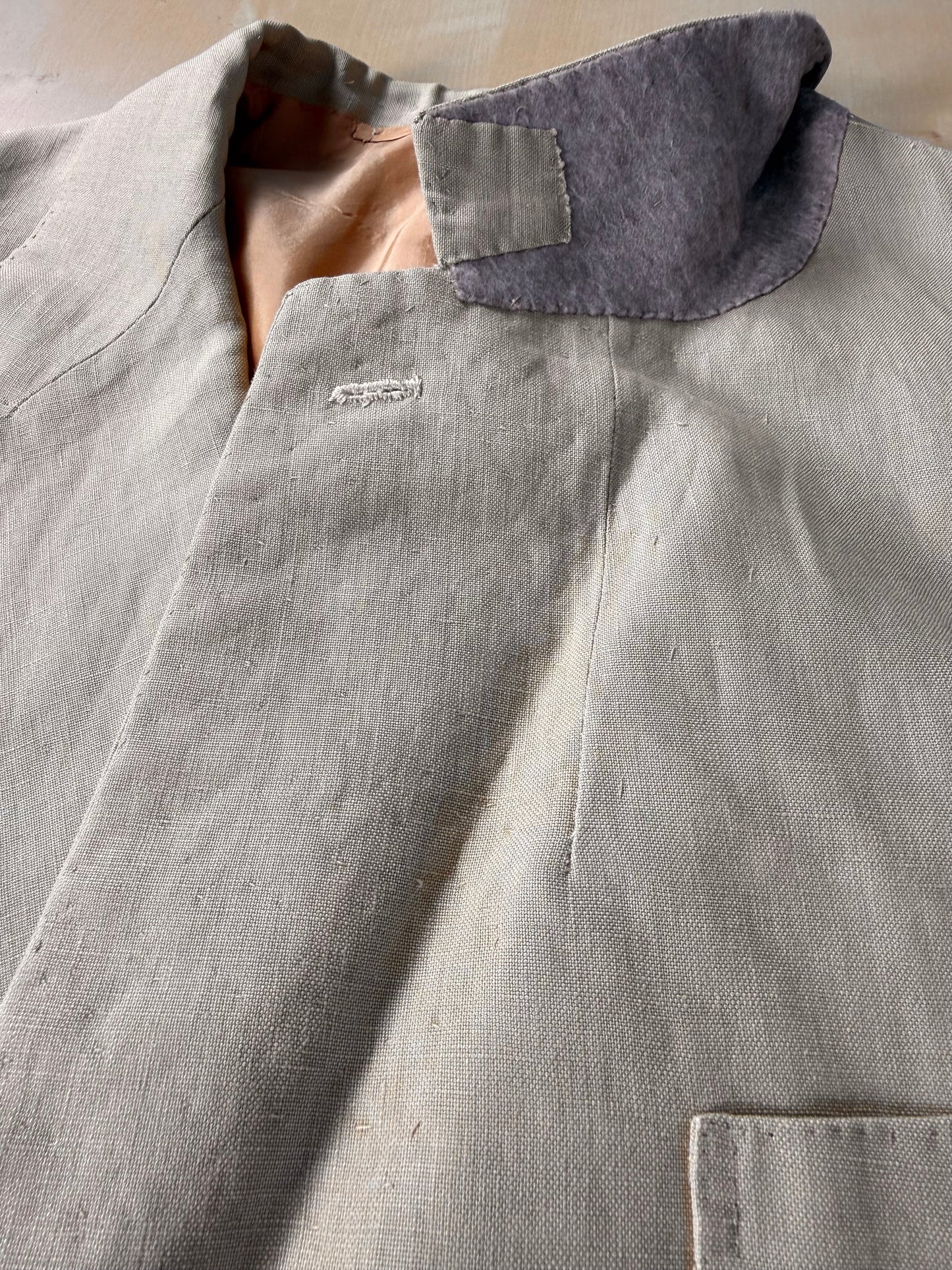 Completo sartoriale A. Graneri lino beige - tg. 60/62