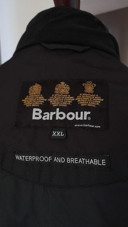 Barbour Featherweight flyer nero impermeabile - XXL