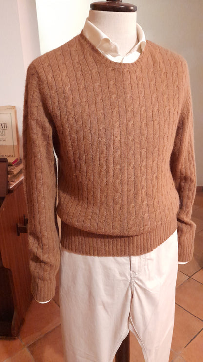 Maglione tricot De Paz 100% lana di cammello