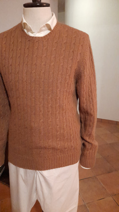 Maglione tricot De Paz 100% lana di cammello