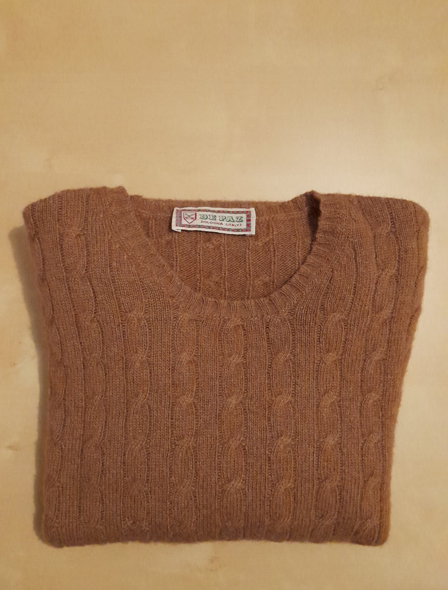 Maglione tricot De Paz 100% lana di cammello