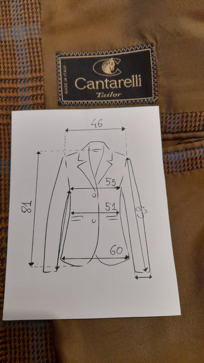 Giacca Cantarelli principe di Galles lana e cashmere, tg. 50