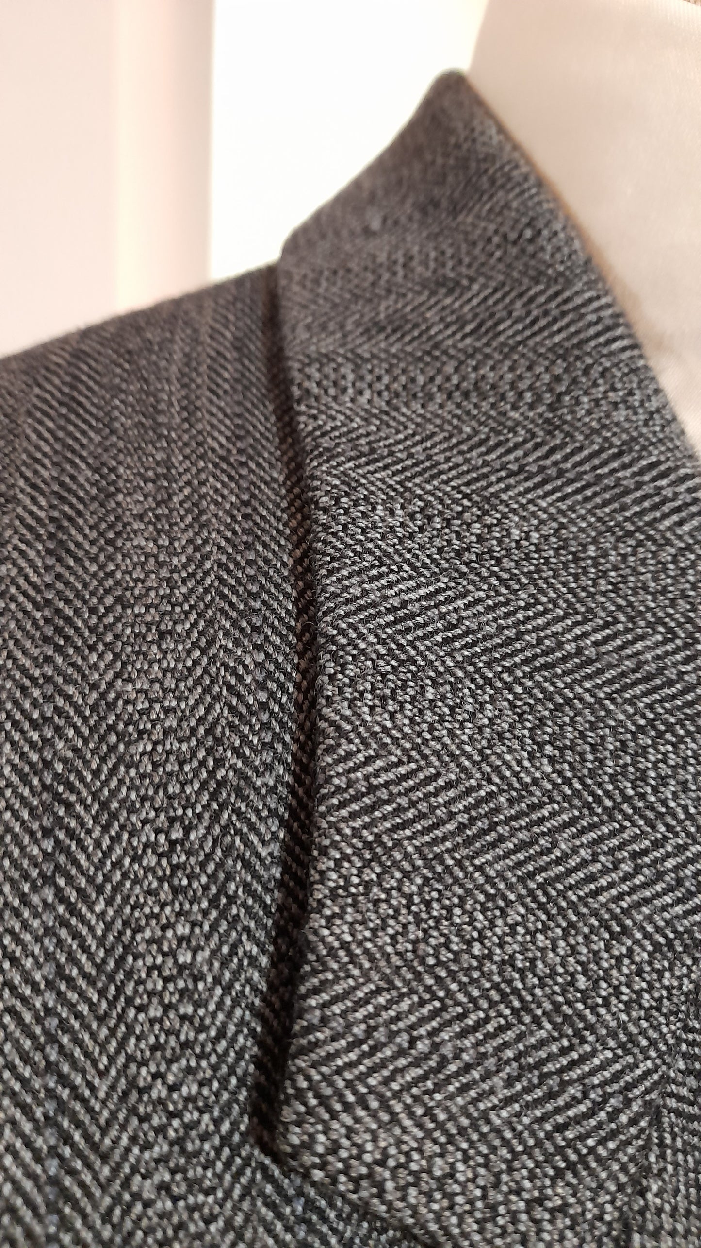 Giacca anni '80/'90 grigia herringbone