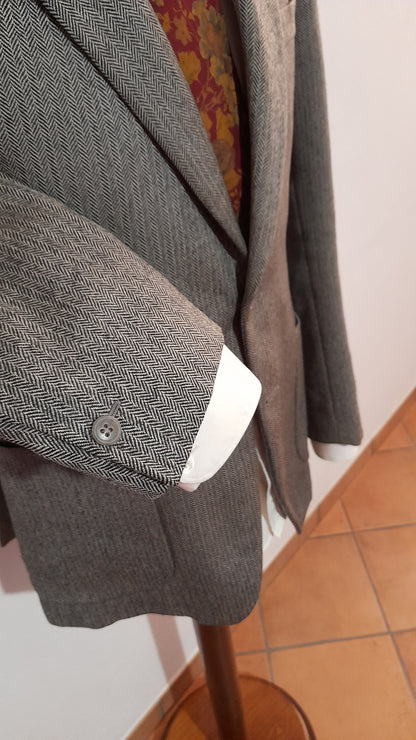 Giacca anni '70 inglese in tweed spigato