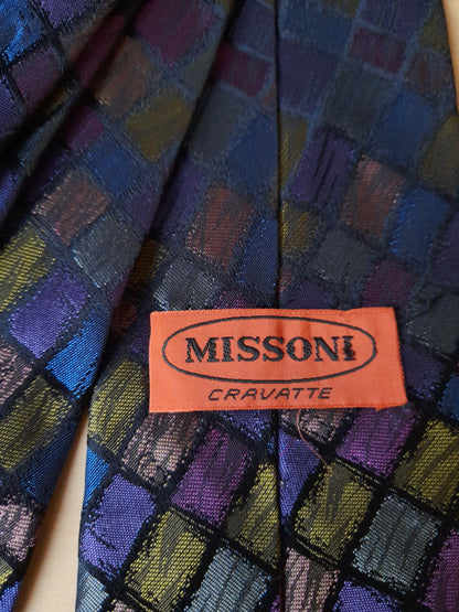 Cravatta Missoni vintage viola