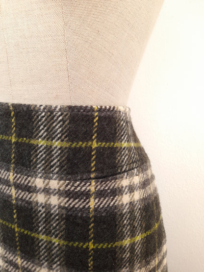 Gonna tartan Burberry in panno pura lana