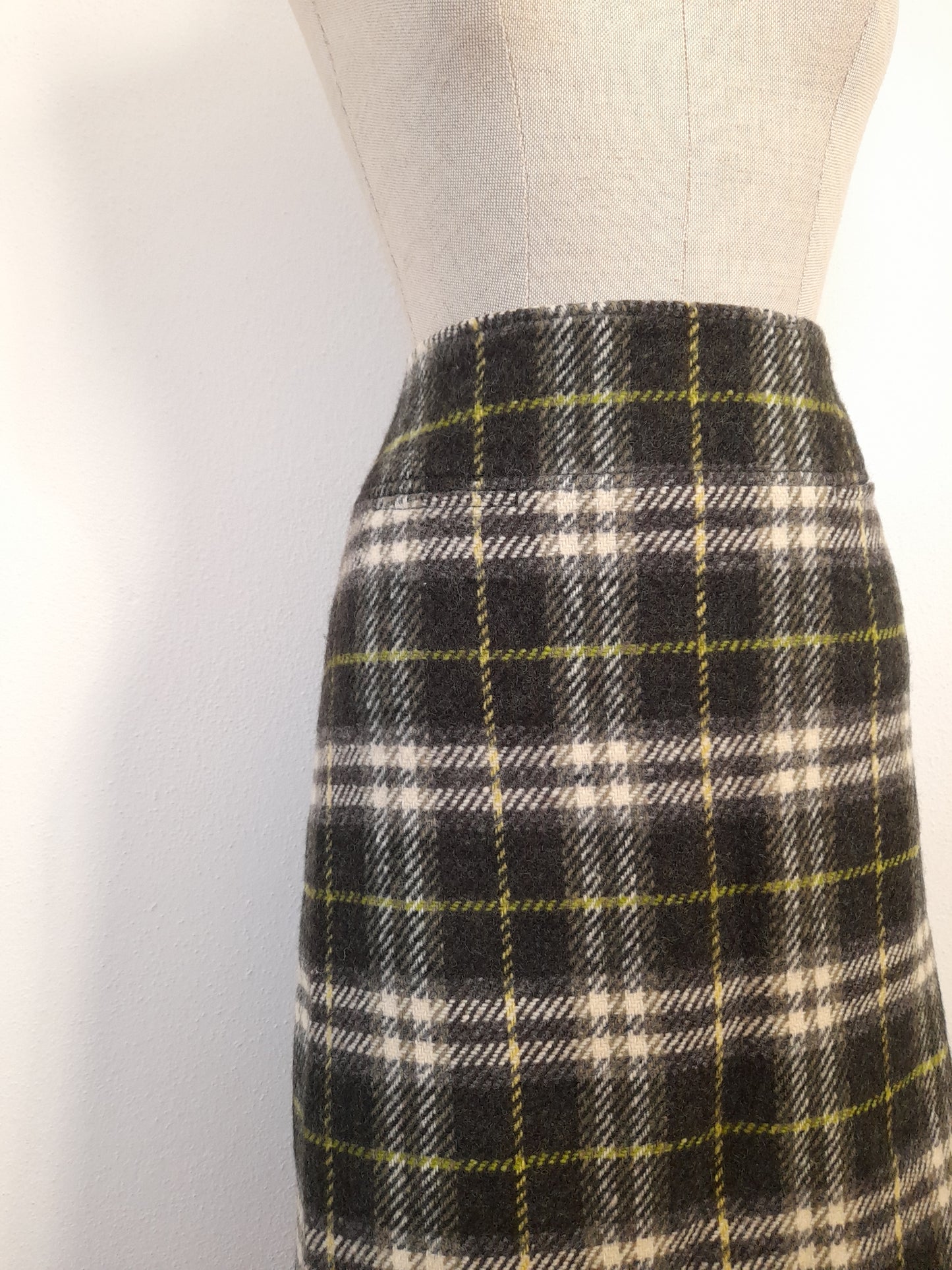 Gonna tartan Burberry in panno pura lana