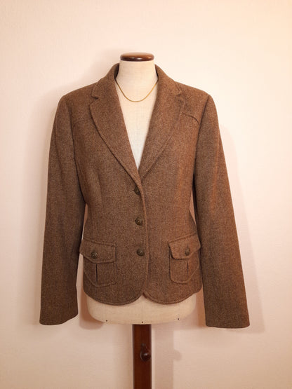 Blazer spigato Luisa Spagnoli color tabacco tg. 46