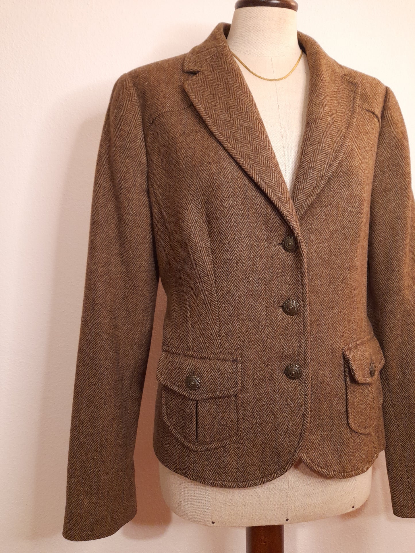 Blazer spigato Luisa Spagnoli color tabacco tg. 46