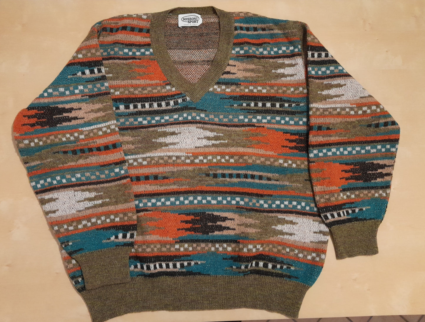 Pullover Missoni Sport vintage misto lana tg. XL