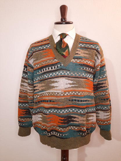 Pullover Missoni Sport vintage misto lana tg. XL