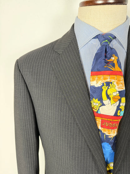 Completo Calvin Klein antracite gessato - tg. 48/50