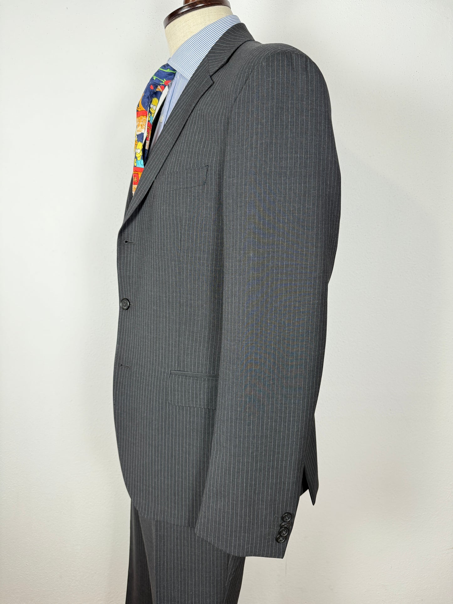 Completo Calvin Klein antracite gessato - tg. 48/50