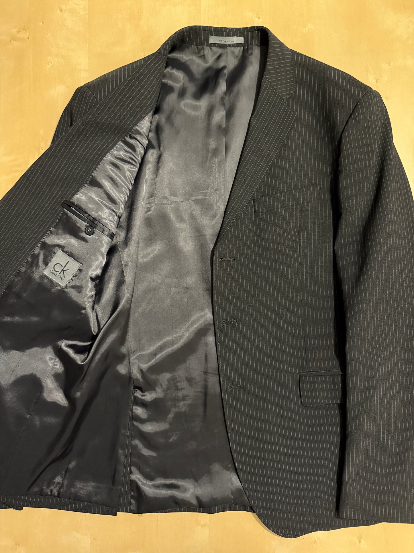 Completo Calvin Klein antracite gessato - tg. 48/50