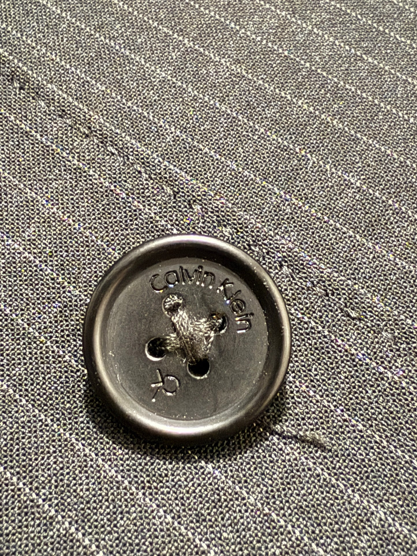 Completo Calvin Klein antracite gessato - tg. 48/50