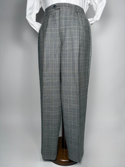 Pantaloni anni ‘80 flanella principe di Galles - tg. 52