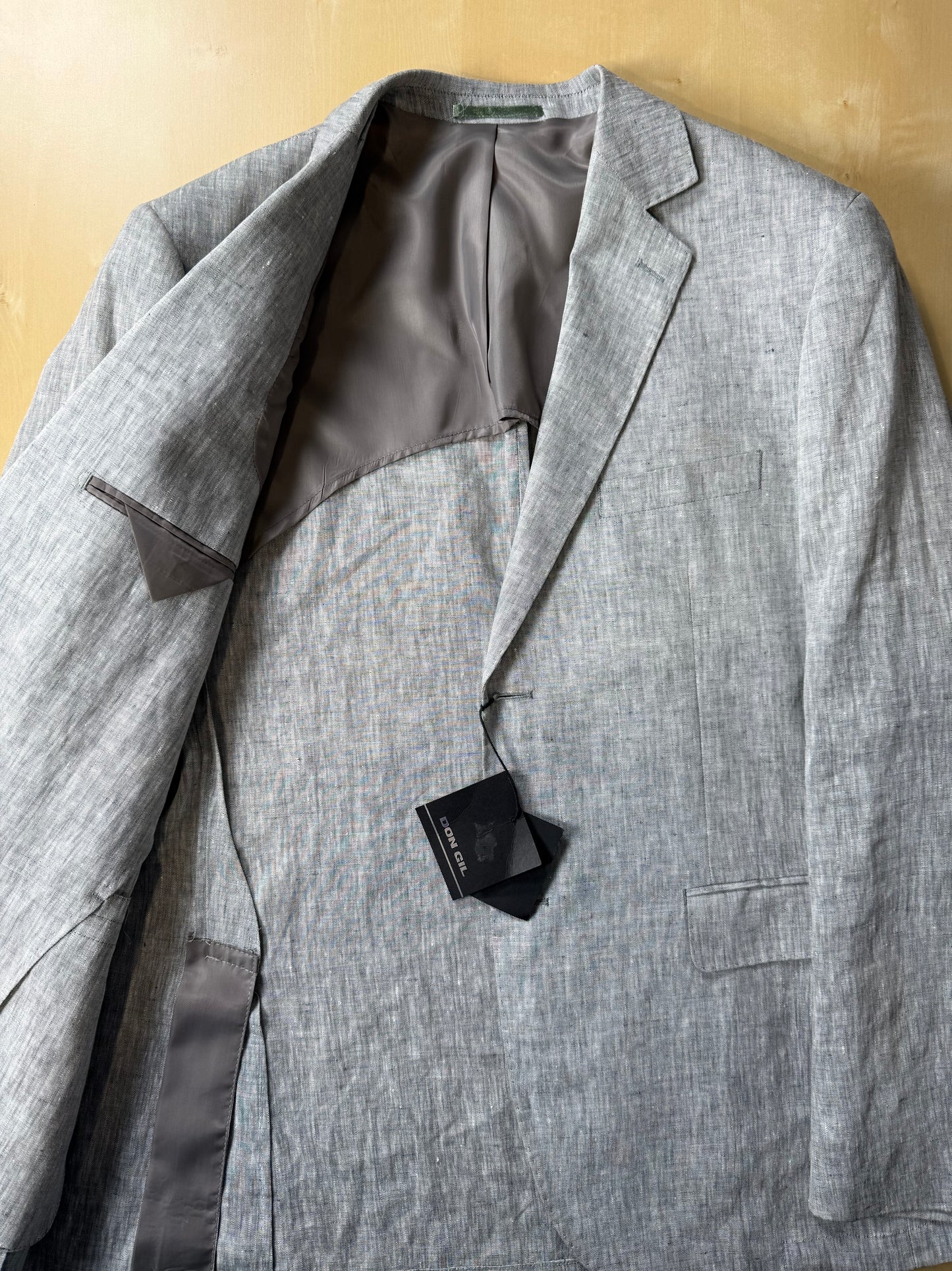 Completo in lino grigio chiaro (nuovo) - tg. 54/56
